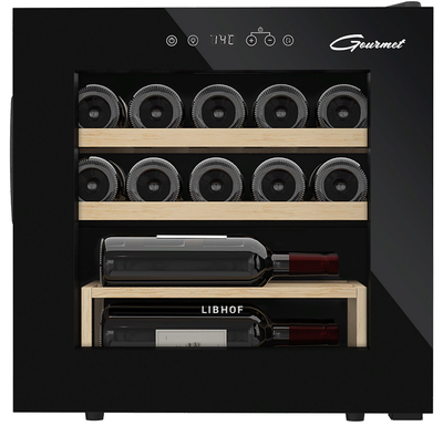 Отдельностоящий винный шкаф 12-21 бутылка Libhof GM-14 black