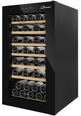 Отдельностоящий винный шкаф 22-50 бутылок Libhof GM-49 black фото #3