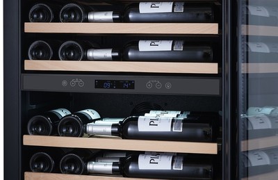 Отдельностоящий винный шкаф 101-200 бутылок Libhof SMD-110 slim black фото #3