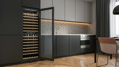 Отдельностоящий винный шкаф 101-200 бутылок Libhof SMD-165 Black фото #9