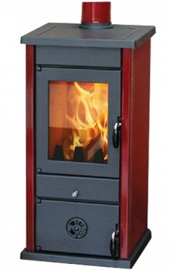 Дровяная печь MBS VESTA ECO DARK RED