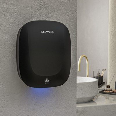 Пластиковая сушилка для рук MEYVEL MH13-1000P2 (Black) фото #2