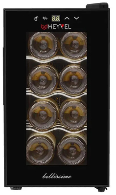 Отдельностоящий винный шкаф до 12 бутылок MEYVEL MV08-TB1 фото #2