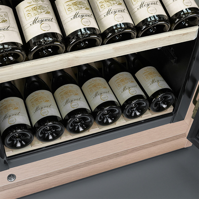 Отдельностоящий винный шкаф 101-200 бутылок MEYVEL MV102-WC1-M (Cold Maple) фото #11