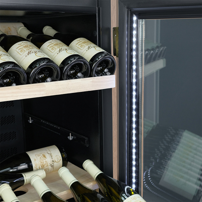 Отдельностоящий винный шкаф 101-200 бутылок MEYVEL MV102-WC1-M (Cold Maple) фото #6