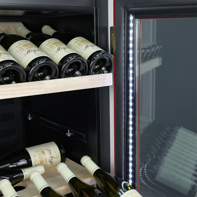 Отдельностоящий винный шкаф 101-200 бутылок MEYVEL MV102-WN1-C (Nut) фото #10