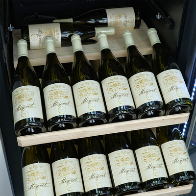 Отдельностоящий винный шкаф 101-200 бутылок MEYVEL MV102-WW1-M (White Snow) фото #11