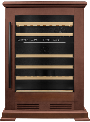 Отдельностоящий винный шкаф 22-50 бутылок MEYVEL MV46PRO-KBT2 (Итальянский орех) фото #4