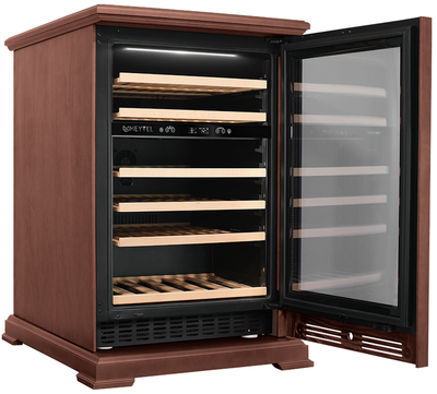 Отдельностоящий винный шкаф 22-50 бутылок MEYVEL MV46PRO-KBT2 (Итальянский орех) фото #5