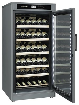 Отдельностоящий винный шкаф 51-100 бутылок MEYVEL MV69-WG1-M (Grey Quartz) фото #4