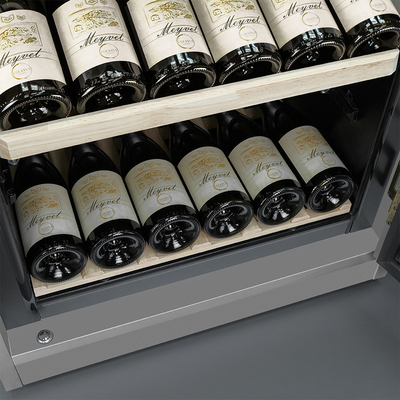 Отдельностоящий винный шкаф 51-100 бутылок MEYVEL MV69-WG1-M (Grey Quartz) фото #8