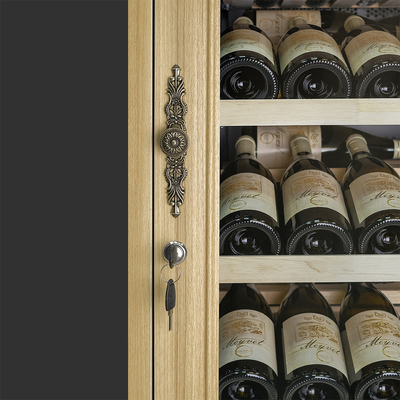 Отдельностоящий винный шкаф 51-100 бутылок MEYVEL MV69-WO1-C (Northern Oak) фото #9