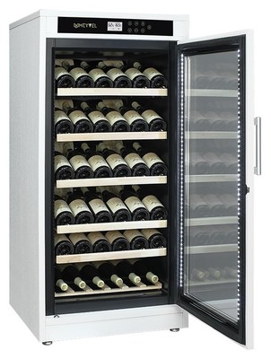 Отдельностоящий винный шкаф 51-100 бутылок MEYVEL MV69-WW1-M (White Snow) фото #4