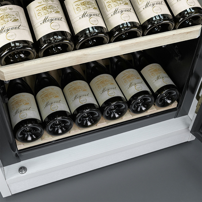 Отдельностоящий винный шкаф 51-100 бутылок MEYVEL MV69-WW1-M (White Snow) фото #9