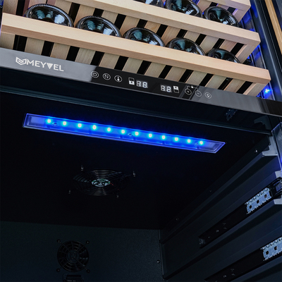 Отдельностоящий винный шкаф 51-100 бутылок MEYVEL MV99PRO-KBT2 (Натуральный бук) фото #14