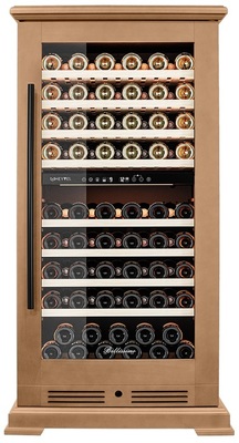 Отдельностоящий винный шкаф 51-100 бутылок MEYVEL MV99PRO-KBT2 (Натуральный бук) фото #3