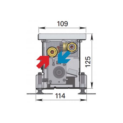 Внутрипольный конвектор длиной 1,1 м - 1,5 м Minib COIL-KT0 1250 фото #3