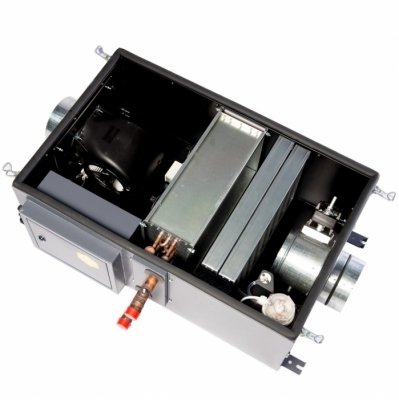 Компактная приточная установка с водяным калорифером Minibox W-1050-1/24kW/G4 Zentec фото #3