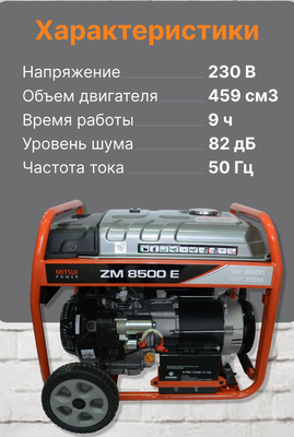 Бензиновый генератор Mitsui Power Eco ZM 8500 EA фото #6