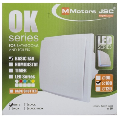 Вытяжка для ванной диаметр 100 мм Mmotors OK 01 фото #5