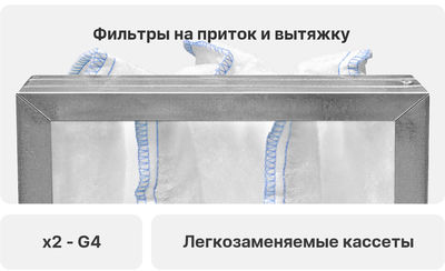 Приточно-вытяжная вентиляционная установка Naveka Node1-2500(50c)/RP,VEC(P280*2),E15 Vertical фото #10