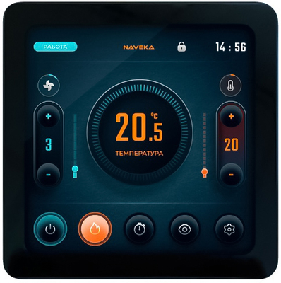 Приточная вентиляционная установка Naveka Node4 Pro-120x 90(50c)/VEC(L400*2),Z,W3 Classic с пультом TS4 фото #4