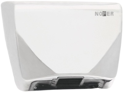 Металлическая сушилка для рук Nofer THIN 2350 W белая