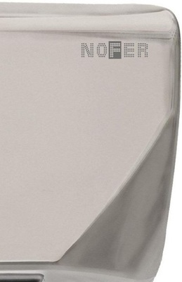 Металлическая сушилка для рук Nofer THIN 2350 W матовая фото #3