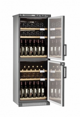 Отдельностоящий винный шкаф 51-100 бутылок Pozis ШВ-78 серибристый фото #2