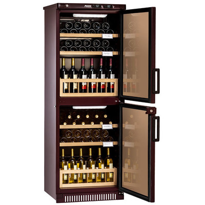 Отдельностоящий винный шкаф 51-100 бутылок Pozis ШВ-78 вишневый фото #2