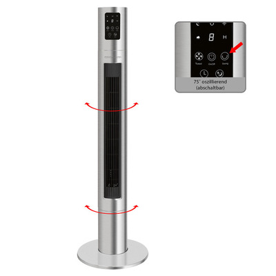 Колонный вентилятор ProfiCare PC-TVL 3090 inox фото #3