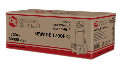 Фекальный насос QUATTRO ELEMENTI Sewage 1700F Ci фото #7