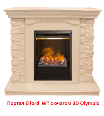 Классический портал для камина Real-Flame Elford STD/EUG WT фото #10