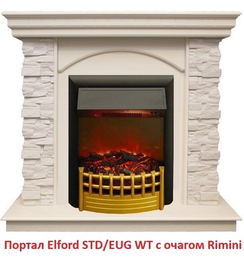 Классический портал для камина Real-Flame Elford STD/EUG WT фото #5