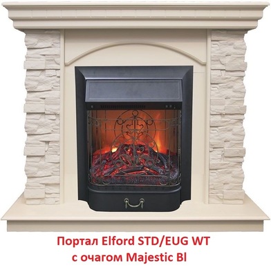 Классический портал для камина Real-Flame Elford STD/EUG WT фото #6