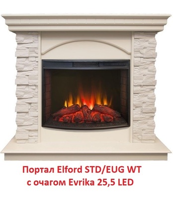 Классический портал для камина Real-Flame Elford STD/EUG WT фото #9