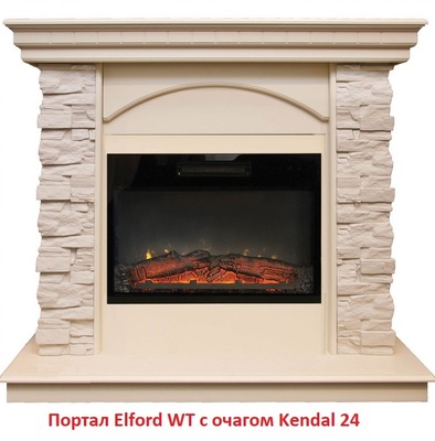 Классический портал для камина Real-Flame Elford STD/EUG WT фото #11