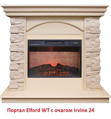 Классический портал для камина Real-Flame Elford STD/EUG WT фото #12