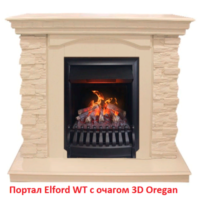 Классический портал для камина Real-Flame Elford STD/EUG WT фото #7