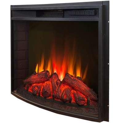 Красивый электрокамин со звуковым эффектом Real-Flame Estella 25,5/26 WT с очагом Evrika 25,5 LED фото #3