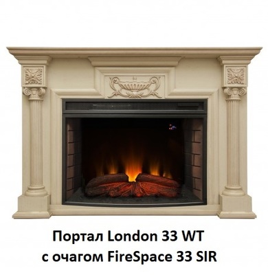 Широкий очаг 2D Real-Flame Firespace 33 S IR фото #6
