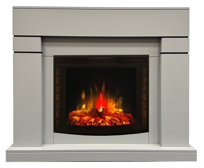 Электрокамин с широким очагом 2D Real-Flame LINDELSE 25,5/26 GR-P715 с очагом Evrika 25,5