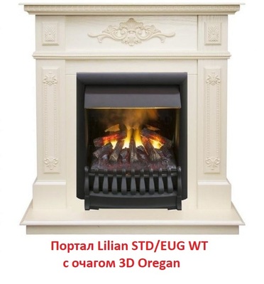 Классический портал для камина Real-Flame Lilian STD/EUG WT фото #7