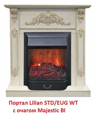 Классический портал для камина Real-Flame Lilian STD/EUG WT фото #6