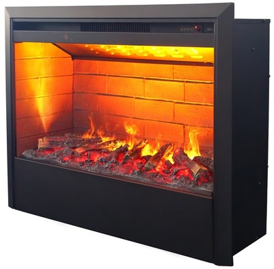 Электрокамин с широким очагом 3D Real-Flame Marco 26 WT-591 с очагом 3D Helios 26 фото #3