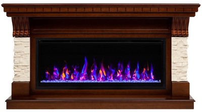 Линейный электрокамин Real-Flame Michigan BV/42 (AO-255) с очагом Saphir 42 фото #2