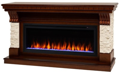 Линейный электрокамин Real-Flame Michigan BV/42 (AO-255) с очагом Saphir 42 фото #4