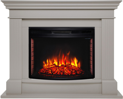 Электрокамин с широким очагом 2D Real-Flame ONTARIO 26/33 GN (BG-P615) с очагом FIRESPACE 33
