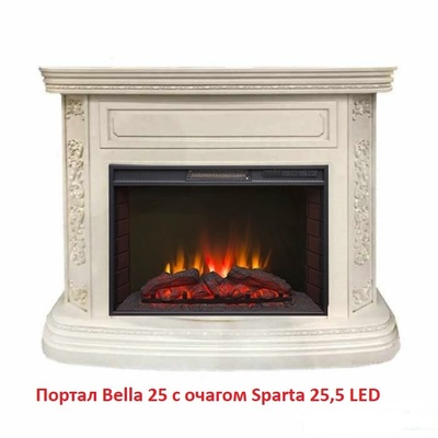 Электрокамин (очаг) со звуком Real-Flame Sparta 25,5 LED фото #3