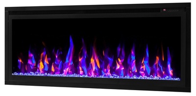 Электрокамин с широким очагом 3D Real-Flame Stockholm 42 BLM-P998/BLM-P918 с очагом Saphir 42 фото #12